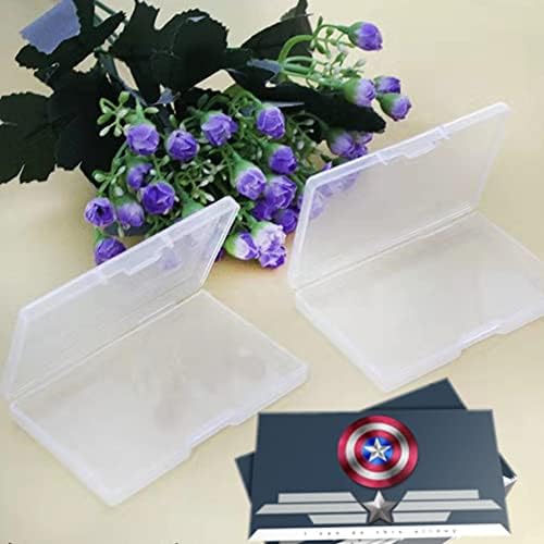 12 Pack Business Card case,Business Card Holder,Credit cards Case,Eyelash Case Holder,Plastic Clear Small storage Case for business cards, credit cards ,eyelash and Gadgets