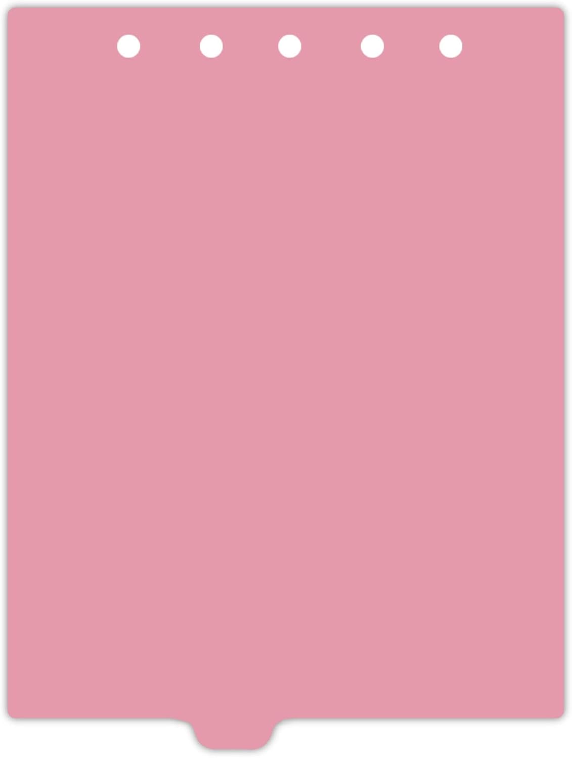 Carstens - Heavy Duty Plastic Ring Binder Dividers, Bottom Tab, 1/9 Cut, Tab 4 Position, US Letter, Mauve, Case of 50, (2619-13CS) - Ideal Medical Chart Dividers or Index Tabs for 3 Ring Binders