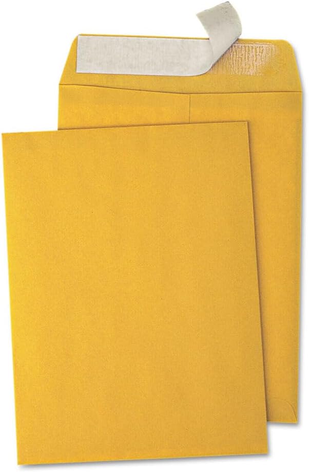 Catalog Envelopes (Open End), Brown Kraft, 28 Pound. 500 Per Pack. (Peel And Seal, 6.5"x9.5")
