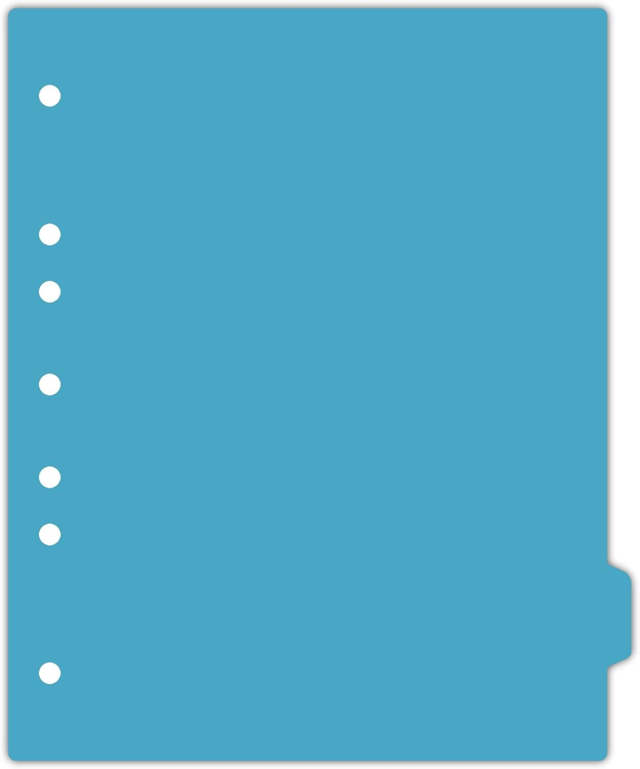 Carstens - Heavy Duty Plastic Ring Binder Dividers, Side Tab, 1/9 Cut, Tab 8 Position, US Letter, Blue, Case of 50, (2618-08CS) - Ideal Medical Chart Dividers or Index Tabs for 3 Ring Binders