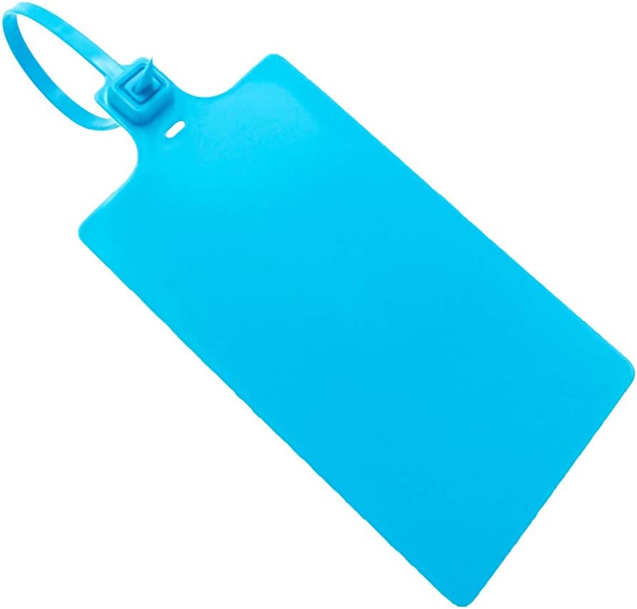 Plastic Seals Shipping Tags Logistics Use Big Sign Tie Large Label Tie, 255 mm Total Length, Package of 100 pcs (Blue)