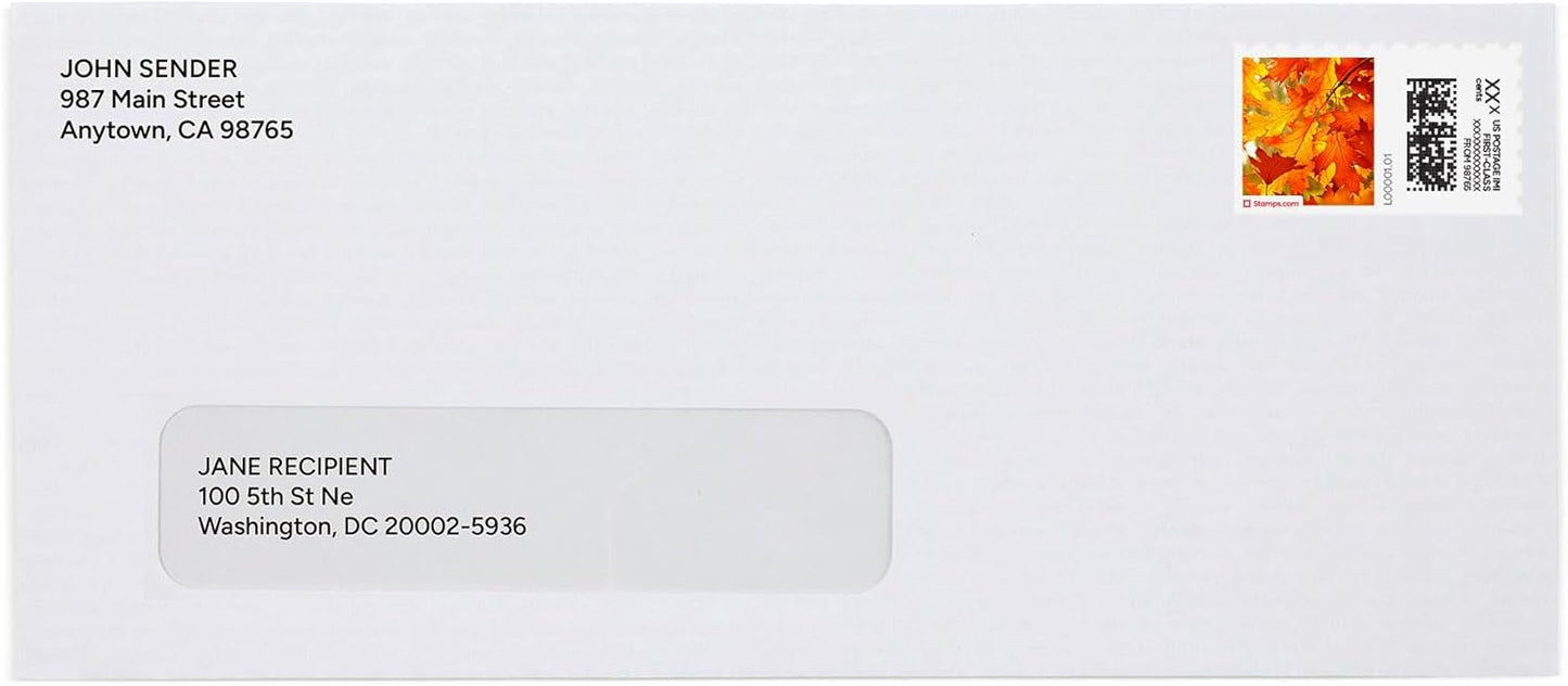 Turning Leaves NetStamps 1200-Pack (50 Sheets) Printable Postage Labels (Stamps.com Subscription Required) - Print Approved Postage - Inkjet & Laser Printers - Business, Personal, Home