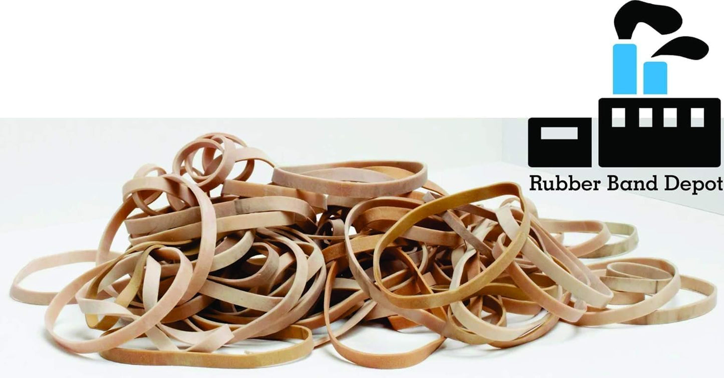Rubber Band Depot, Size #54, ASSORTED SIZES, Everyday Rubber Bands - 1/4 Pound Bag