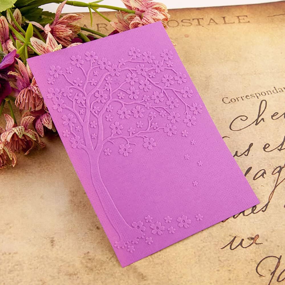 6Pcs Flower Snowflake Plastic Embossing Folder DIY Craft Template Molds Stamp Stencils Scrapbook Paper Cards Photo Album Making Tools Embossing Folders Handmade Art Craft Supplies Decorating Mold