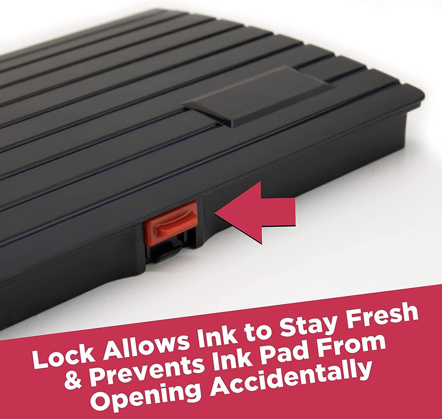 Large Premium Magenta Purple Ink Stamp Pad - 5" by 7" - Quality Felt Pad