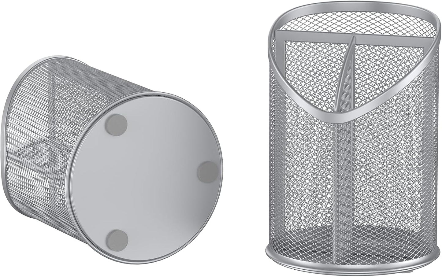 2 Pack Pen Holder Pen Organizer (Silver)