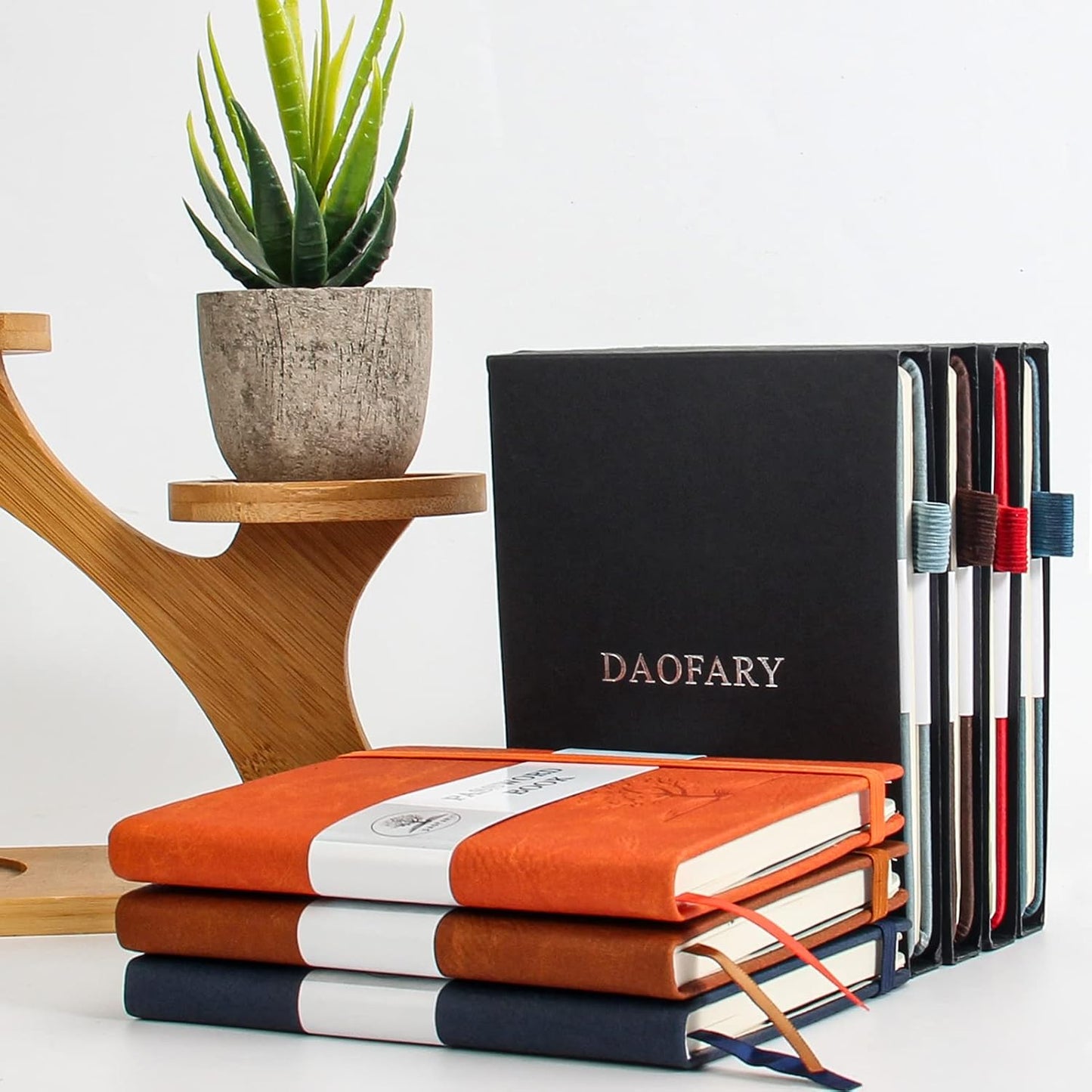 DAOFARY Password Book with Alphabetical Tabs - Small Password Keeper Book (5.6 * 4.3 in) with Inner Pocket, Hardcover Password Keeper Notebook for Log Internet Website Information (Reddish Brown)