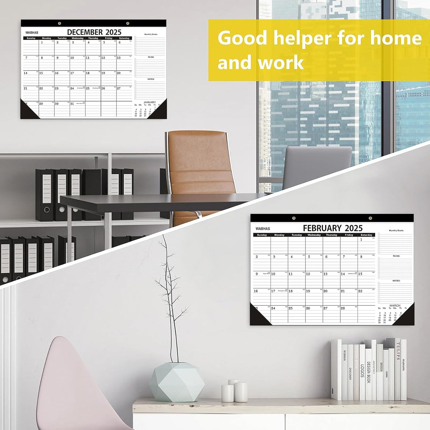 Desk Calendar 2025-2026-18 Months-January 2025 to June 2026,Desk calendar 2025-2026,12x17 in,School Calendar 2025,Office Desk Calendar 2026