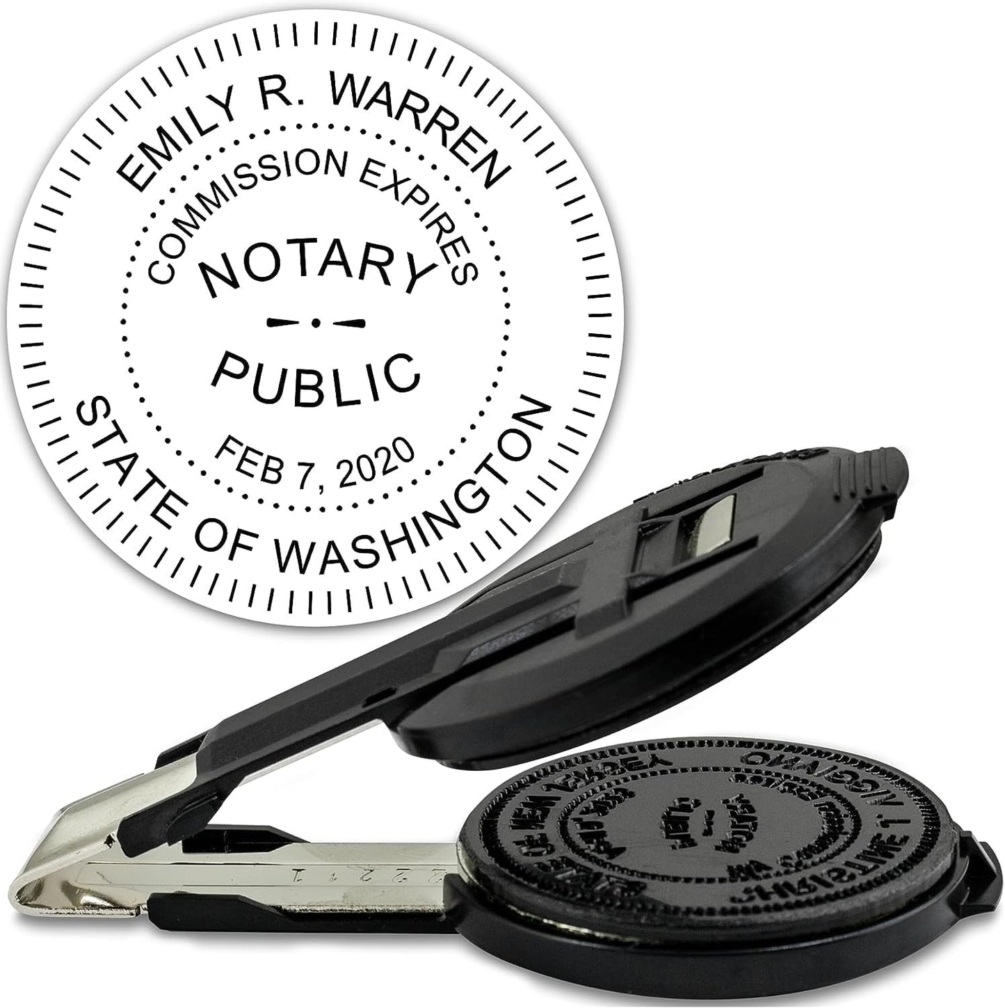 MaxMark Insert Only for Notary Seal Round Embosser for Washington State