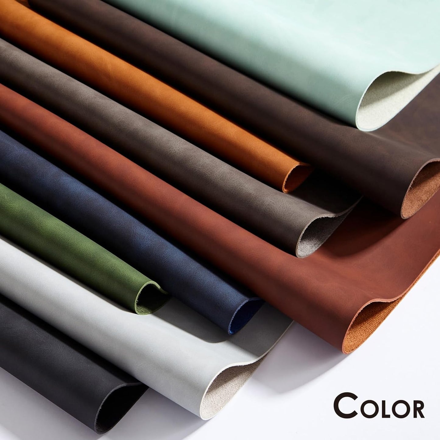 Distressed Leather Desk Mat - Non-Slip PU Desk Pad for Office and Home - Desk Organization and Accessories - Ideal for Large Mouse Pad and Desk Mats on Top of Desks(Espresso,31.5"x 15.7")