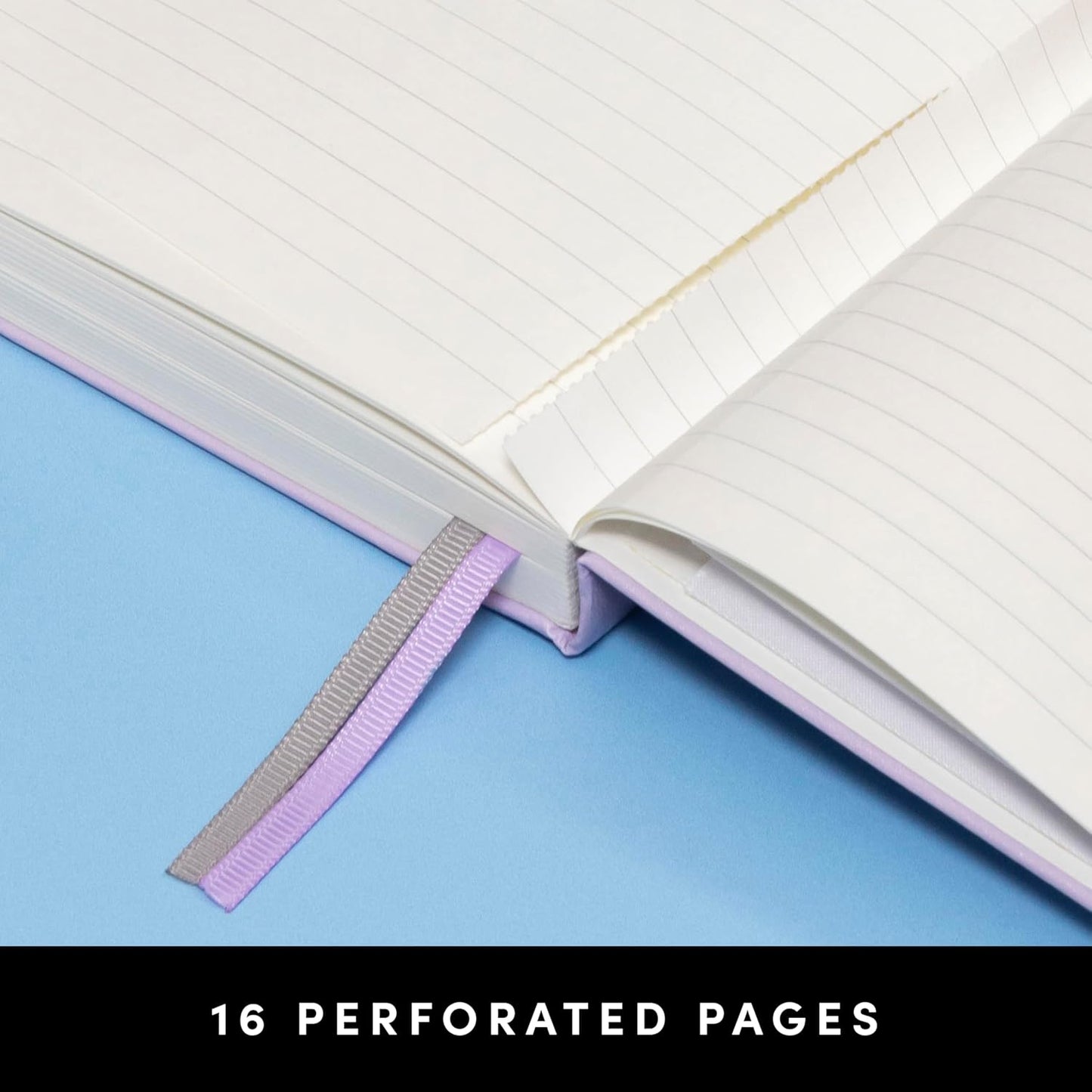 PAPERAGE Lined Journal Notebook, (Cognac), 252 Pages, Medium 5.6 in x 8 in - 100 GSM Thick Paper – Hardcover Journaling Notebook for Work, School & Note Taking