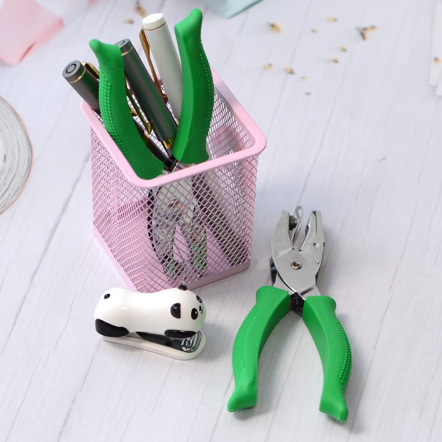 1/6 Inch Square Hole Punch for Handmade DIY Craft Paper, Perfect for Home, Office, Back to School Supplies