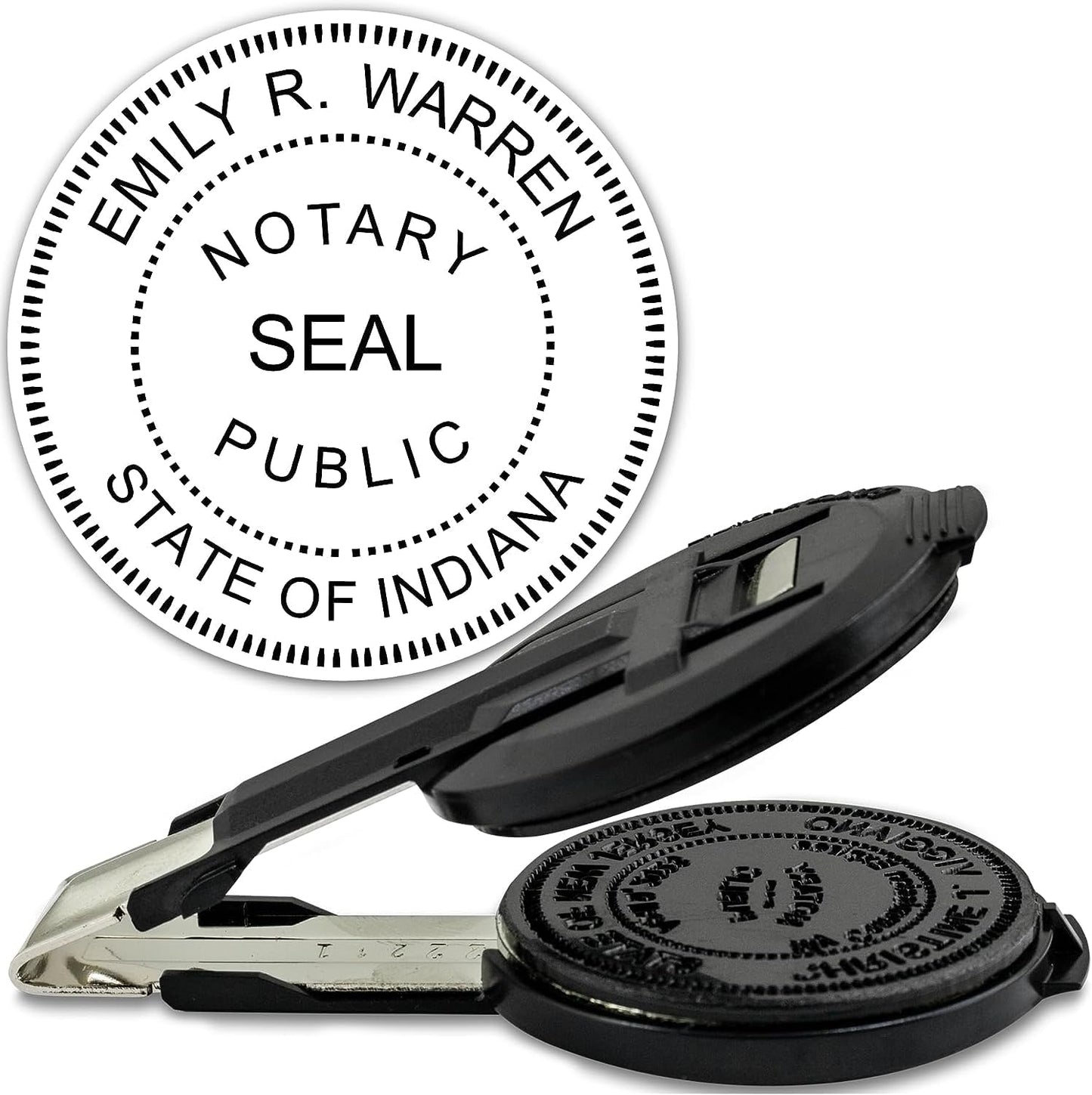MaxMark Insert Only for Notary Seal Round Embosser for Indiana State