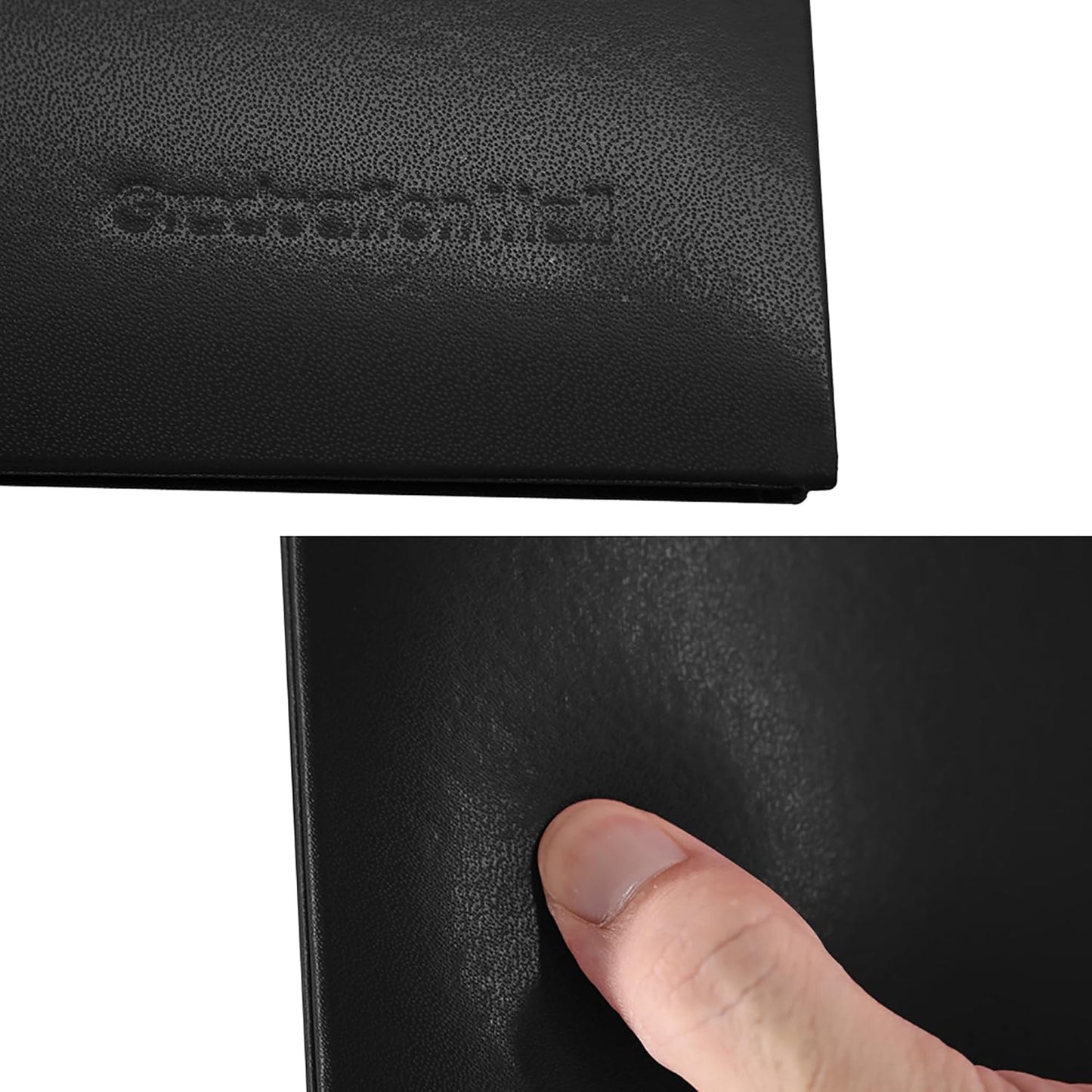 GraduationMall 8.5"x11" Smooth Padded Diploma Cover Certificate Holder Black,12-Packs