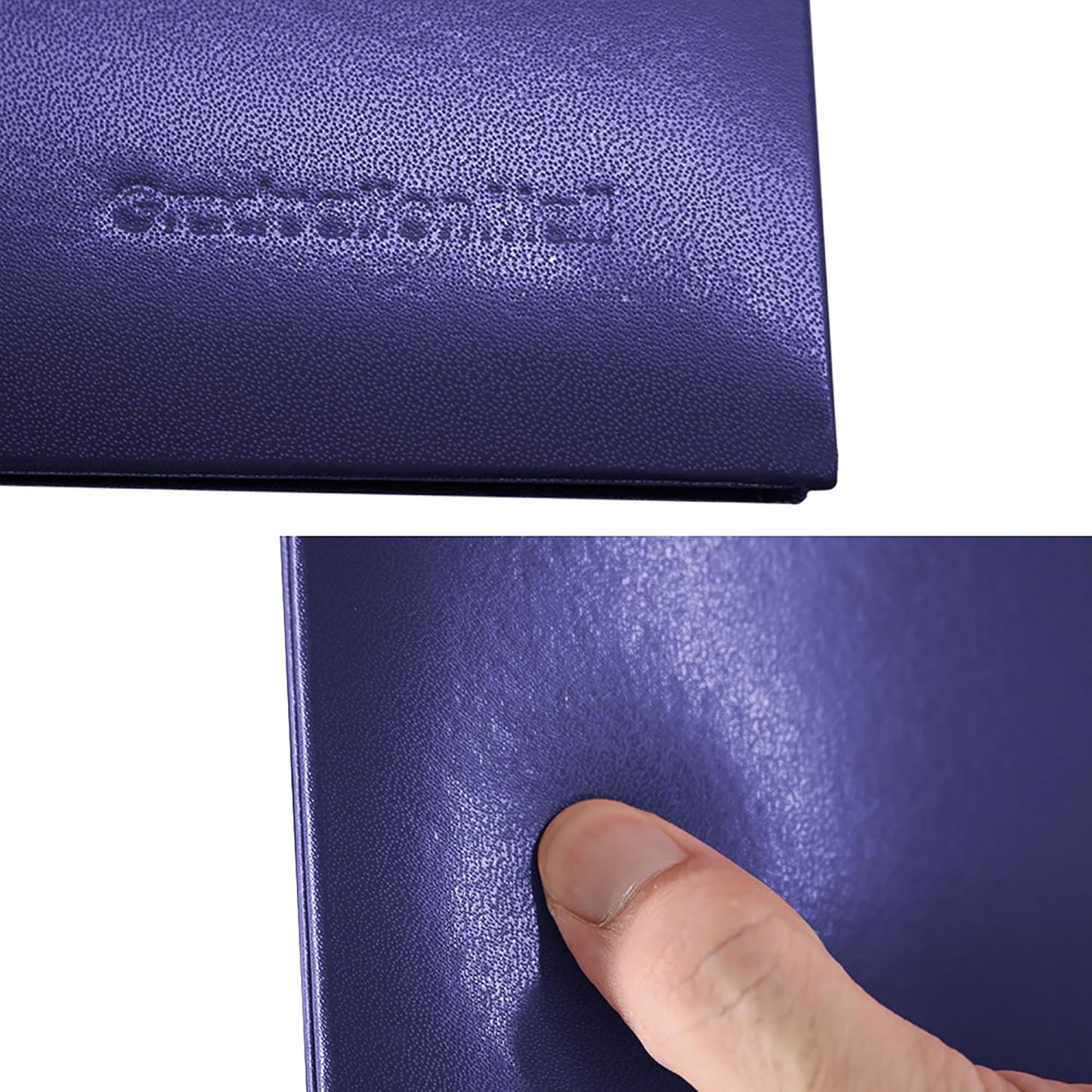 GraduationMall 8.5"x11" Smooth Padded Diploma Cover Certificate Holder Purple,12-Packs