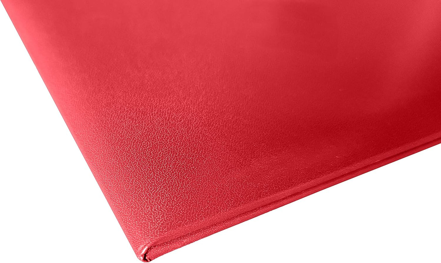 12 PCS Smooth Diploma Certificate Cover 8 1/2" x 11" Red