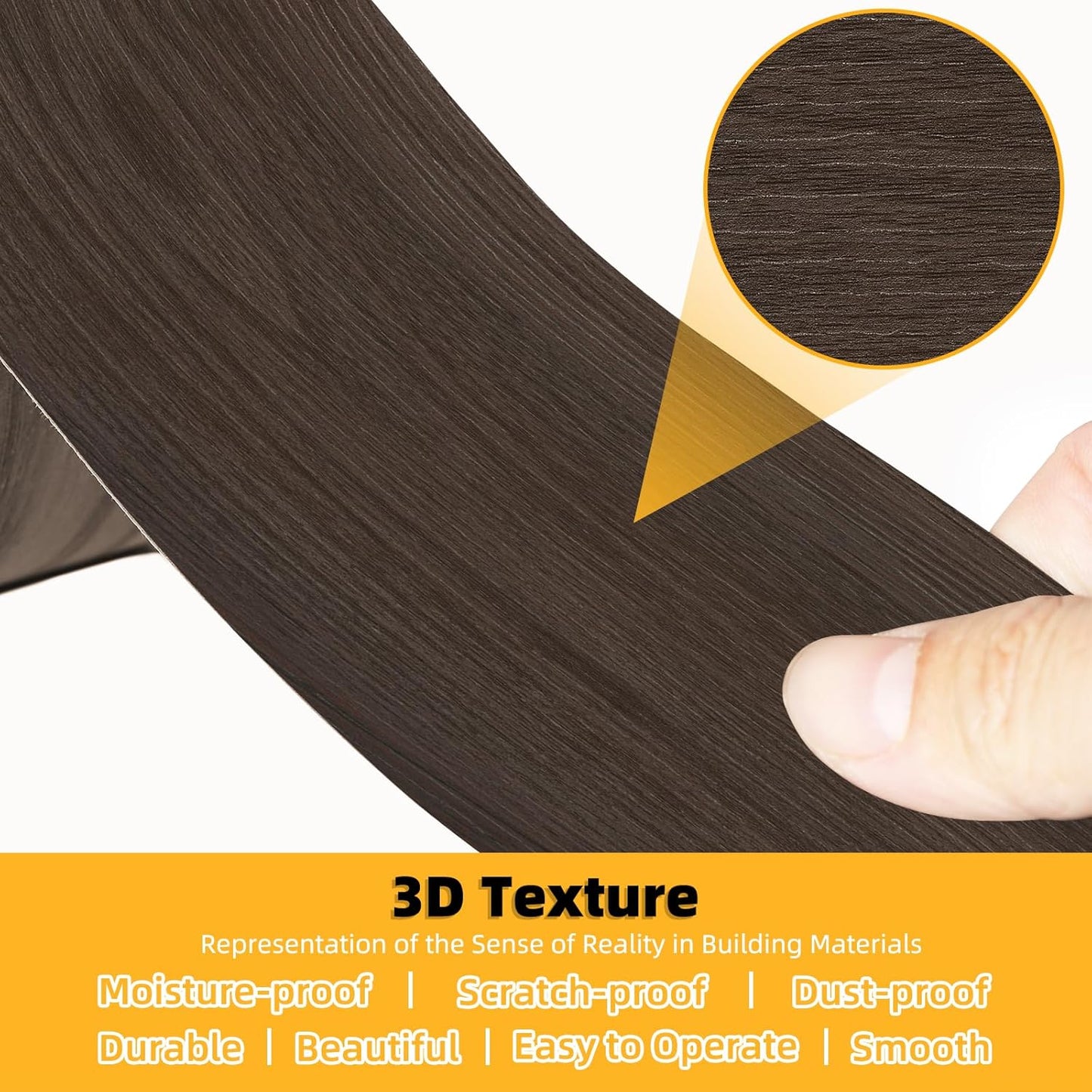 GSCIT Club Red Walnut Wallpaper, 15.7 inch X 25ft Self Adhesive Wood Grain Repair Tape Patch for Tables, Chairs, Baseboards, Doors, Windows, Floors, Handicraft DIY.