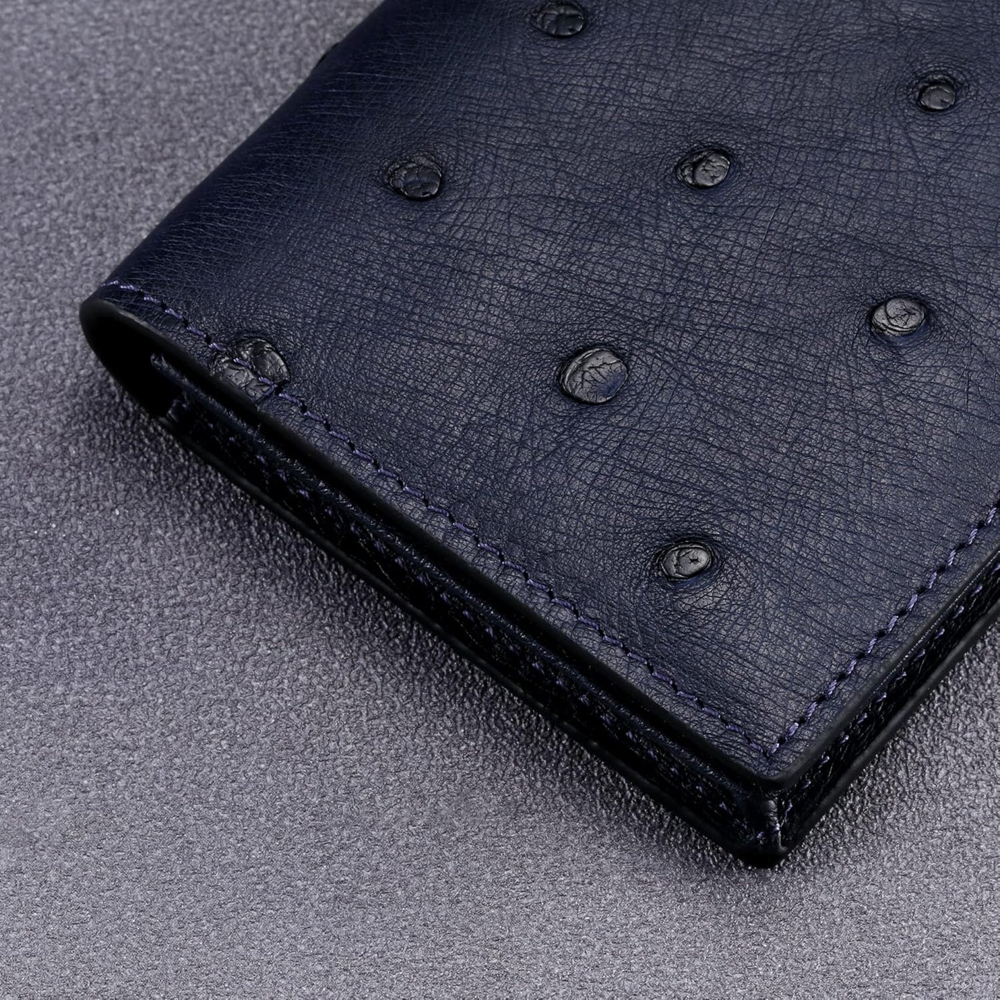Leather Business Card Case Holder for Men & Women, Italian Calfskin