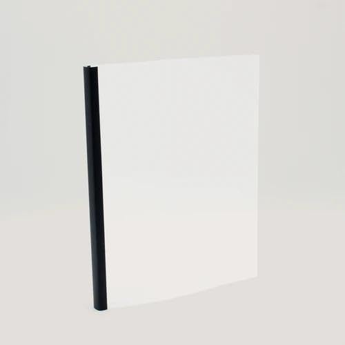 Thermal Binding Clear Covers with Steel Spine –for Thermal Binding Machines – Formerly Unibind – Used in Real Estate, Education and Various Businesses (Quartz, 120 Sheets Max - 60/Box)