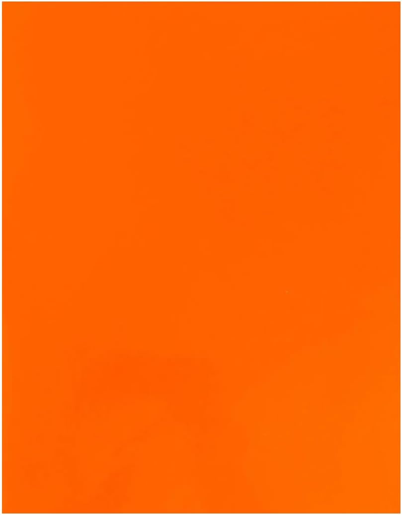 JAM PAPER Custom Printed Semi-Gloss Folders with Round Corner Pockets - Personalized Logo & Text - 12pt C1S - Orange - 100/Pack
