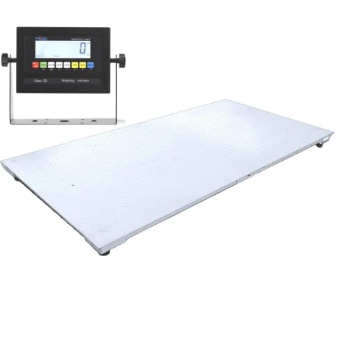 SellEton SL-4x6-20K Heavy-Duty, Industrial Floor Scale, Metal Indicator with Platform Scale (48" x 72", 20,000 lbs x 2 lb)