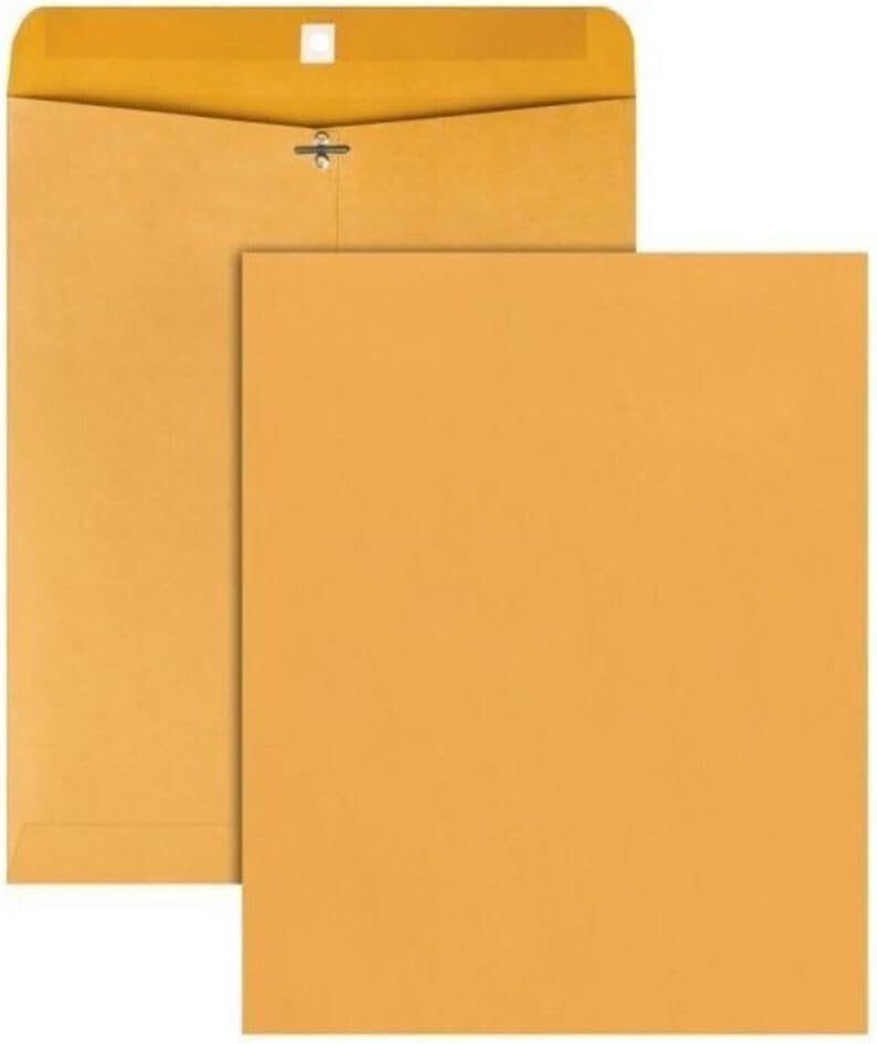 Catalog Envelopes (Open End), Brown Kraft, 28 Pound. 500 Per Pack. (Clasp, 6"x9")