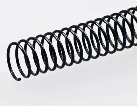 Plutreas 100 Pack Plastic Spiral Binding Coils, 4:1 Pitch, Spiral Binding Spines for Office Documents, Engineer Papers, Business Projects (12mm (90 Sheet Capacity))