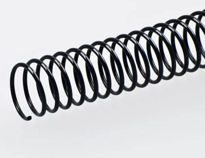 Plutreas 100 Pack Plastic Spiral Binding Coils, 4:1 Pitch, Spiral Binding Spines for Office Documents, Engineer Papers, Business Projects (10mm (75 Sheet Capacity))