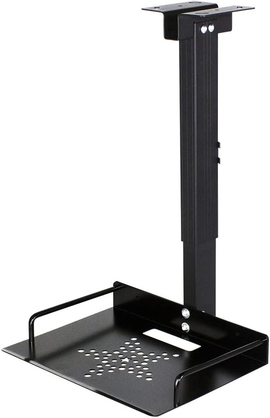Drsn Universal Ceiling Mount with Tray, 11.4-22 inches Adjustable, No Hole Installation, Aluminum Alloy, in-Tube Cable Routing, Universal Ceiling Mount for Projector/Camera, Wall/Ceiling