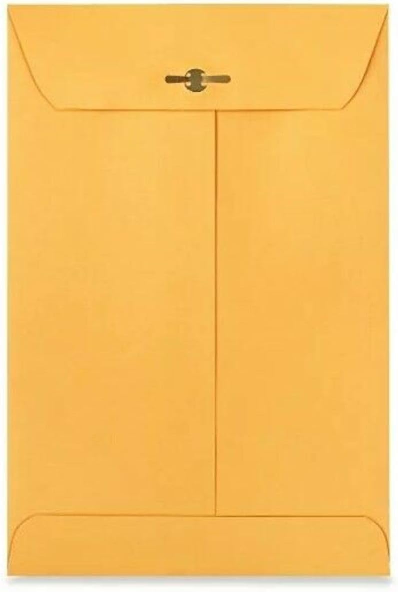 Catalog Envelopes (Open End), Brown Kraft, 28 Pound. 500 Per Pack. (Clasp, 12"x15.5)