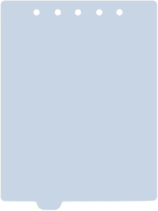 Carstens - Heavy Duty Plastic Ring Binder Dividers, Bottom Tab, 1/9 Cut, Tab 3 Position, US Letter, Pale Blue, Pack of 10, (2619-12) - Ideal Medical Chart Dividers or Index Tabs for 3 Ring Binders