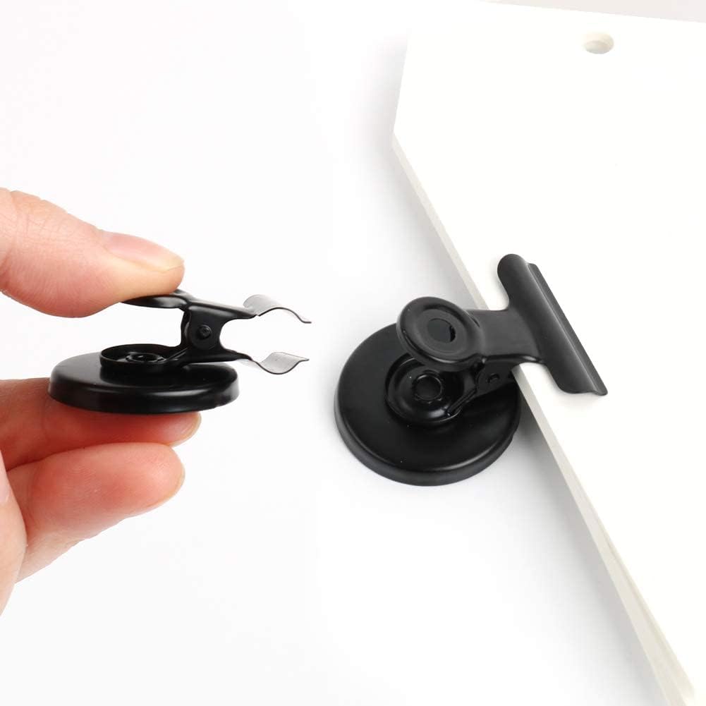 VNDUEEY 140 Pack Magnetic Clips Fridge Magnet, Magnetic Paper Clip Holder, Whiteboard Clip Magnets Refrigerator Magnet, Strong Magnet Clips for Whiteboard Locker