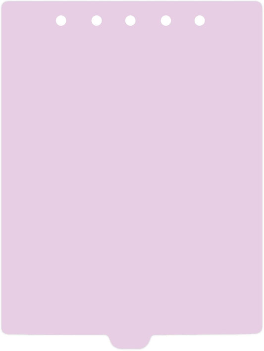 Carstens - Heavy Duty Plastic Ring Binder Dividers, Bottom Tab, 1/9 Cut, Tab 5 Position, US Letter, Lavender, Pack of 10, (2619-14) - Ideal Medical Chart Dividers or Index Tabs for 3 Ring Binders