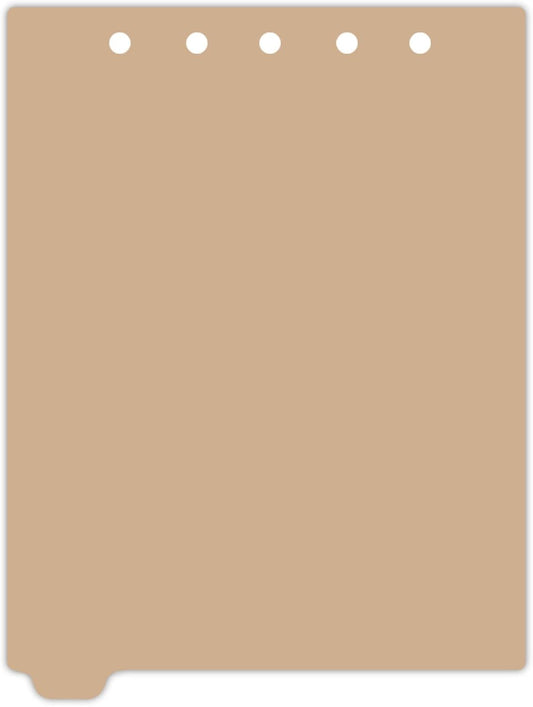 Carstens - Heavy Duty Plastic Ring Binder Dividers, Bottom Tab, 1/9 Cut, Tab 1 Position, US Letter, Beige, Pack of 10, (2619-10) - Ideal Medical Chart Dividers or Index Tabs for 3 Ring Binders