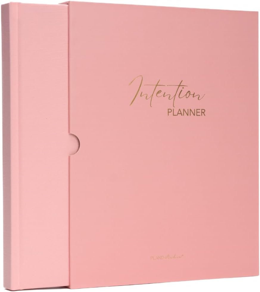 Pland Studio 90-Day Planner – Undated Daily Goal Journal for Women | Blush Rose Hardcover with Habit Tracker, Vision Board, Gratitude & Meal Planner | Self-Care & Productivity Journal Notebook
