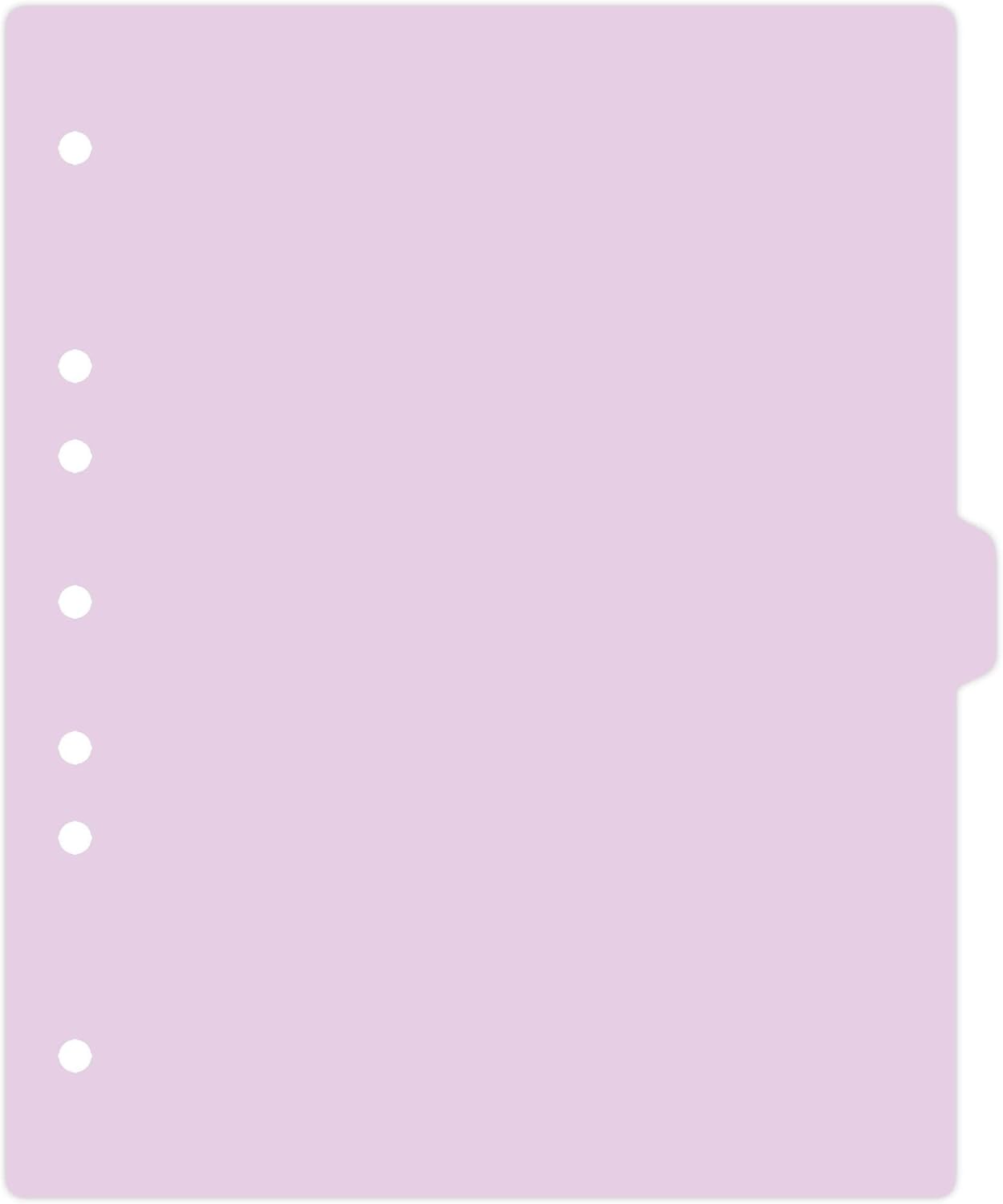 Carstens - Heavy Duty Plastic Ring Binder Dividers, Side Tab, 1/9 Cut, Tab 5 Position, US Letter, Lavender, Case of 50, (2618-14CS) - Ideal Medical Chart Dividers or Index Tabs for 3 Ring Binders