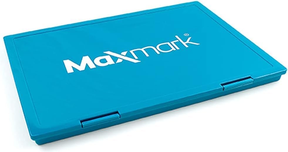 MaxMark Extra Large Gray Ink Stamp Pad - 8.25" x 11.5" - Industrial Felt Pad - Gray Color