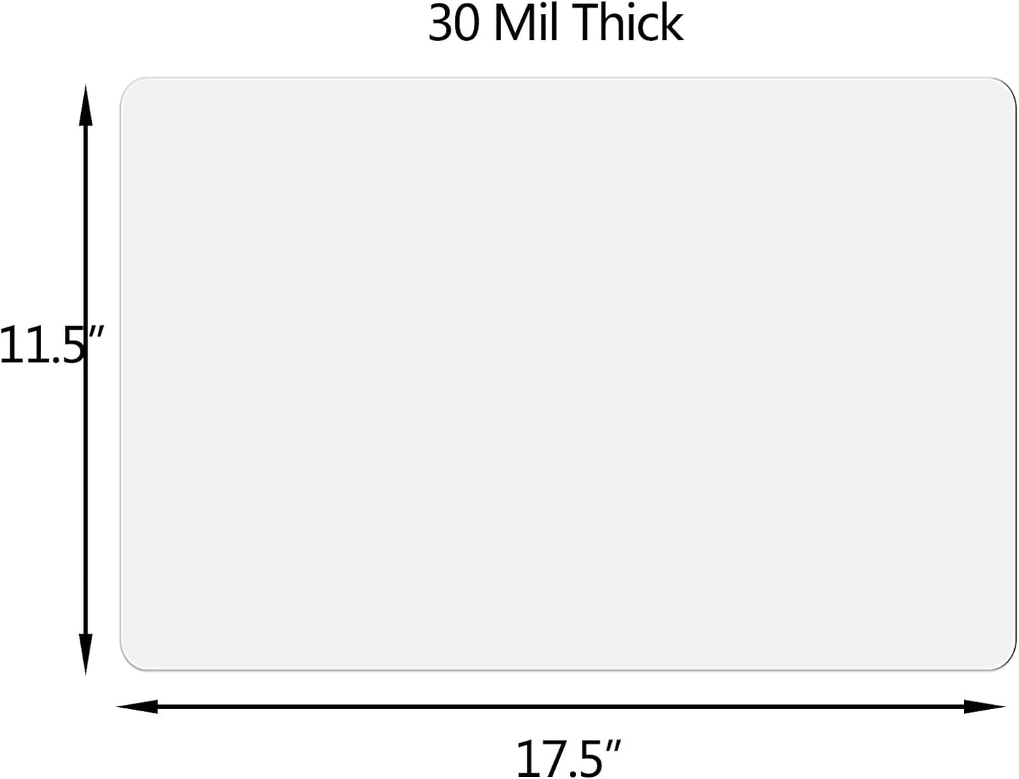 Car Magnetic Sheet, Large Blank White Magnet Sign Roll for Vehicle Doors, 11.5" x 17.5", 30 Mil Thick - Ideal for Custom Personalization Décor, Temporary Ads, Instructional & Warning Signs (4)