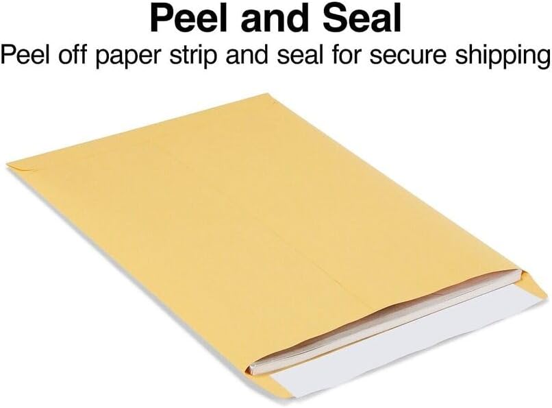Catalog Envelopes (Open End), Brown Kraft, 28 Pound. 500 Per Pack. (Peel And Seal, 6"x9")