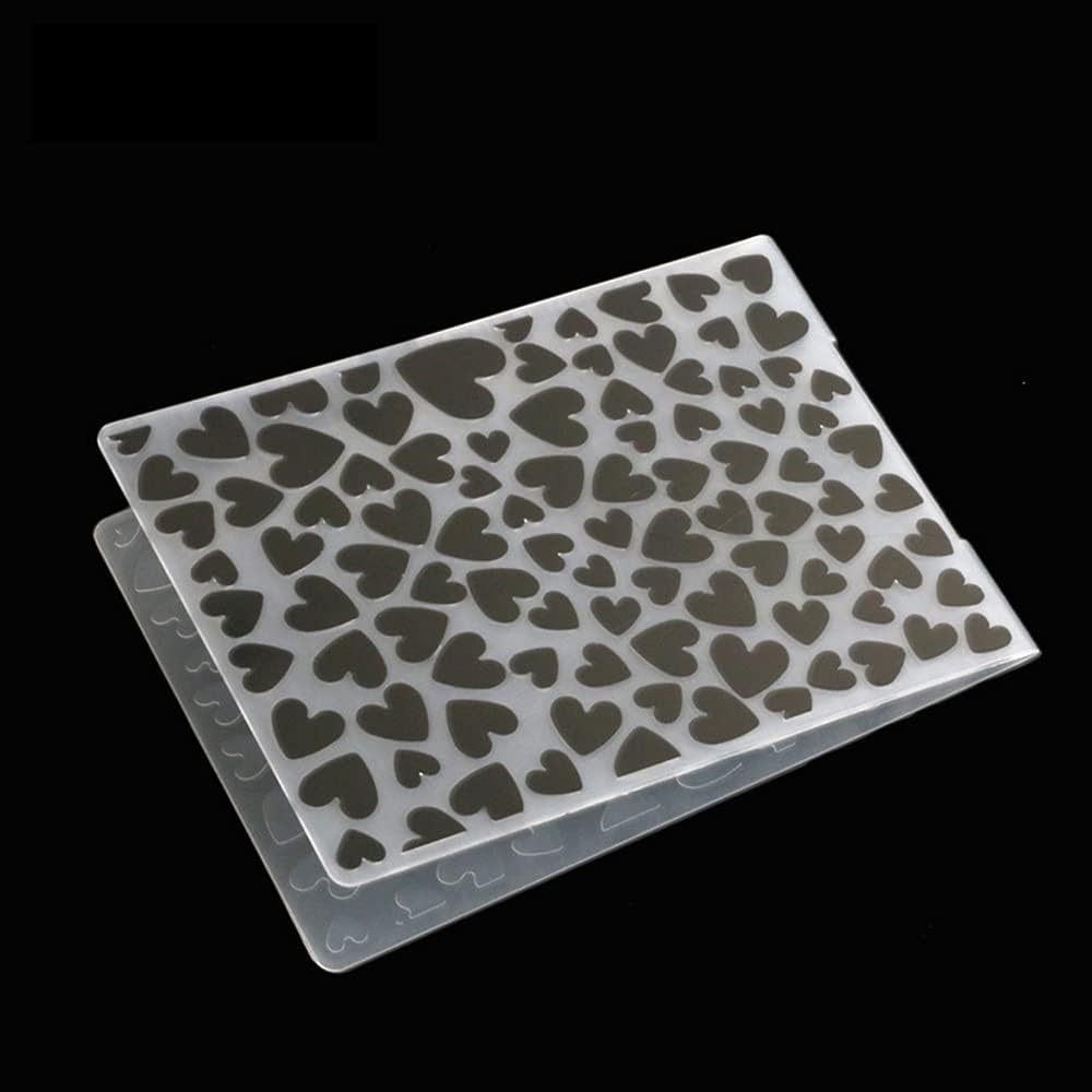 10 Styles Plastic Embossing Folder DIY Craft Template Molds Stamp Stencils Scrapbook Paper Cards Photo Album Making Tool Embossing Folders Handmade Art Craft Supplies Fondant Cake Decorating Mold