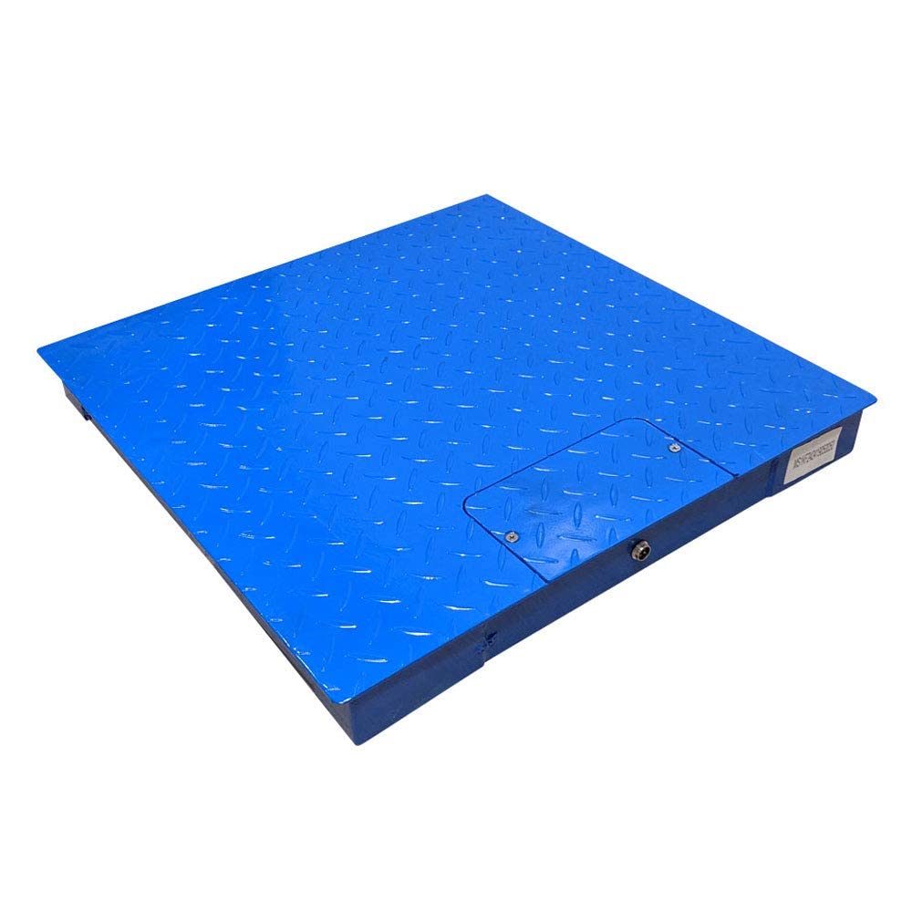 PEC Tools FS Series Professional Grade Steel Floor Scale - Heavy-Duty Pallet and Shipping Scale for Industrial Use - Weighs Packages Up to 10000x1lb - 48x48