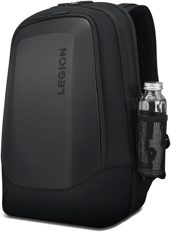 Lenovo - Legion 17” Armored Backpack – Gaming Laptop Bag – Double Layered Protection – Dedicated Storage Pockets – Durable Pack with EVA Front Shield