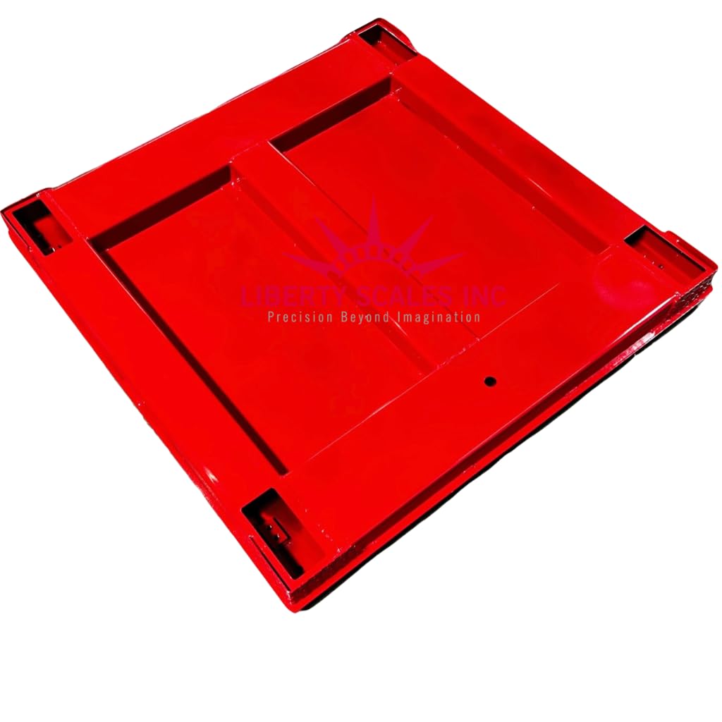 Liberty LS-800-4X5 NTEP Certified (Legal for Trade) Industrial Floor Scale | 48" x 60" | Capacity of 2,500 lbs x 0.5 lb + Red