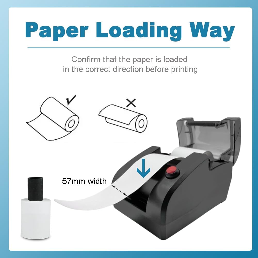 Ticket Dispenser Take a Number 57mm Receipt Ticket Thermal Printer for Queue Can Edit Print Text via PC Show 3-Digits Waiting Number for Haunted House