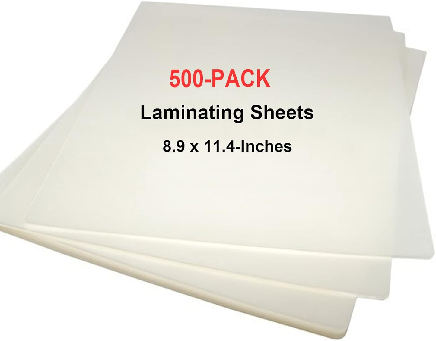 MPRT Laminating Sheets, 3 Mil Clear Thermal Laminating Pouches 8.9 x 11.4 Inches Laminate Sheets Paper for Laminator, 500-Pack
