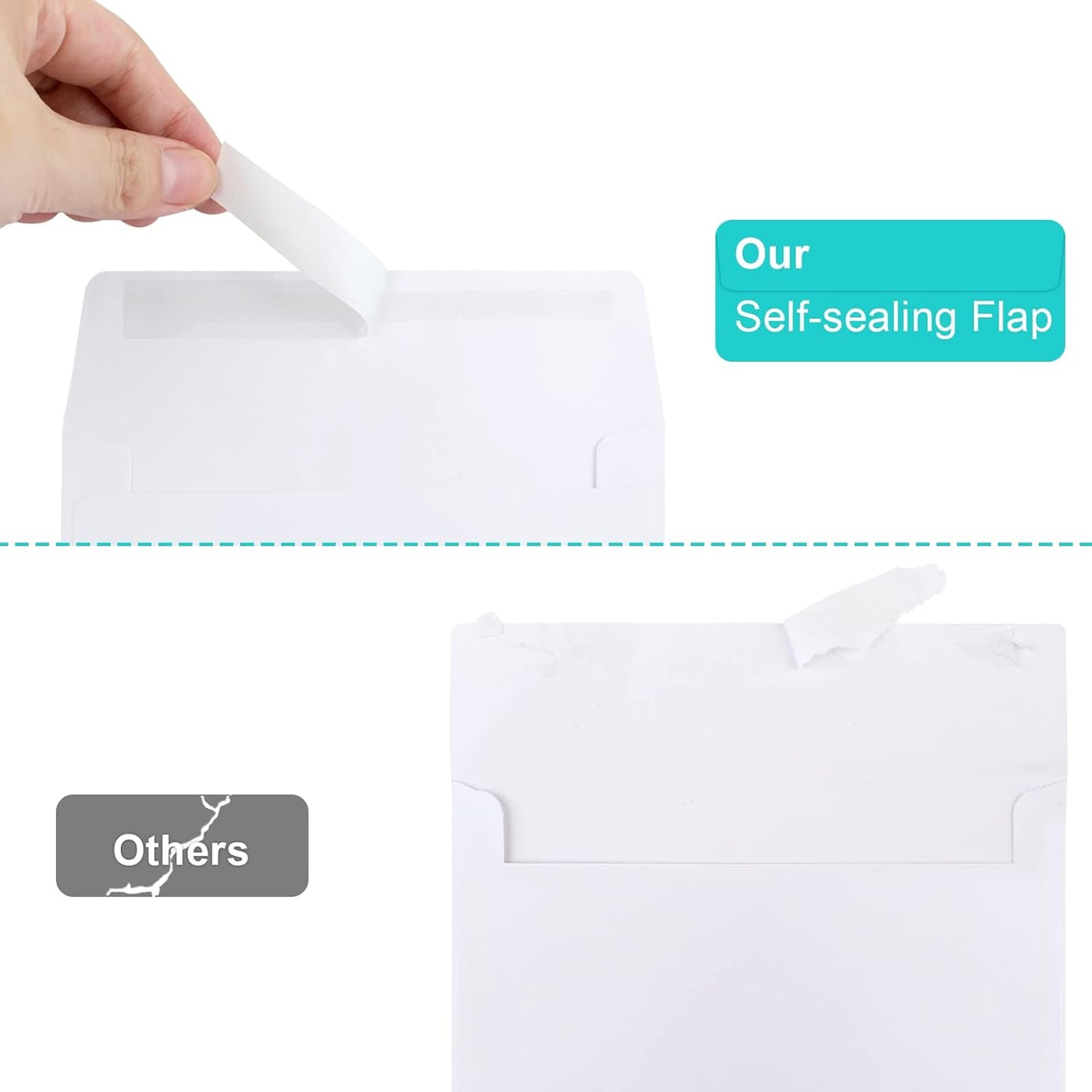 70 Packs Invitation Envelopes, A2 Envelopes White, Postcard Envelopes, Envelopes for 4.5x5.5 Cards, Envelopes for Invitations, Envelopes Self Seal for Photos RSVP, Greeting Cards