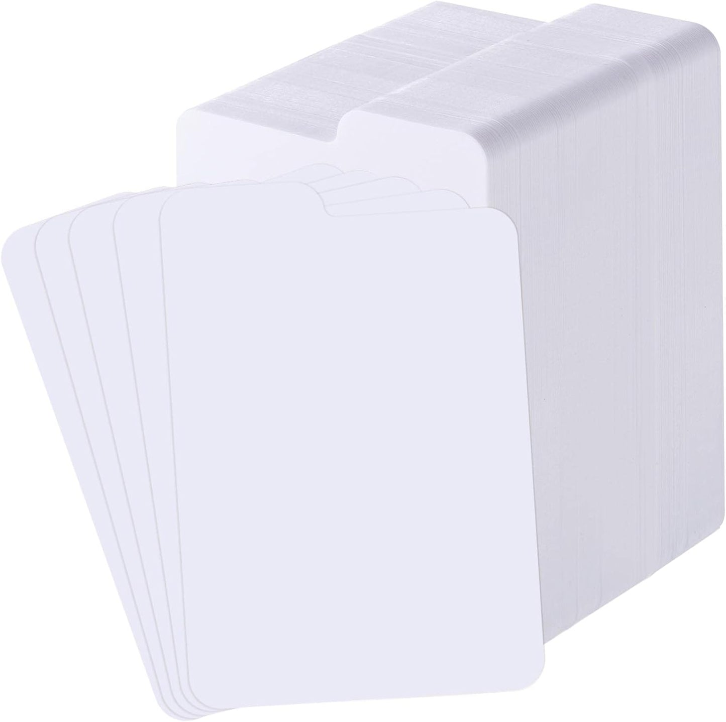 Lewtemi White Trading Card Dividers Plastic Card Separators Organizer for Sport Game Business Storage, 2.6 x 3.8 Inch/ 66 x 97 mm(250 Pieces)