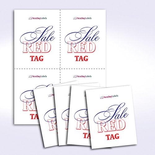 NextDayLabels - 8-1/2 x 11 Laser and Inkjet Printer Postcards 4 up Per Page, (4-1/4" x 5-1/2" After Perf) EXTRA HEAVY 250 Sheets / 1000 Cards