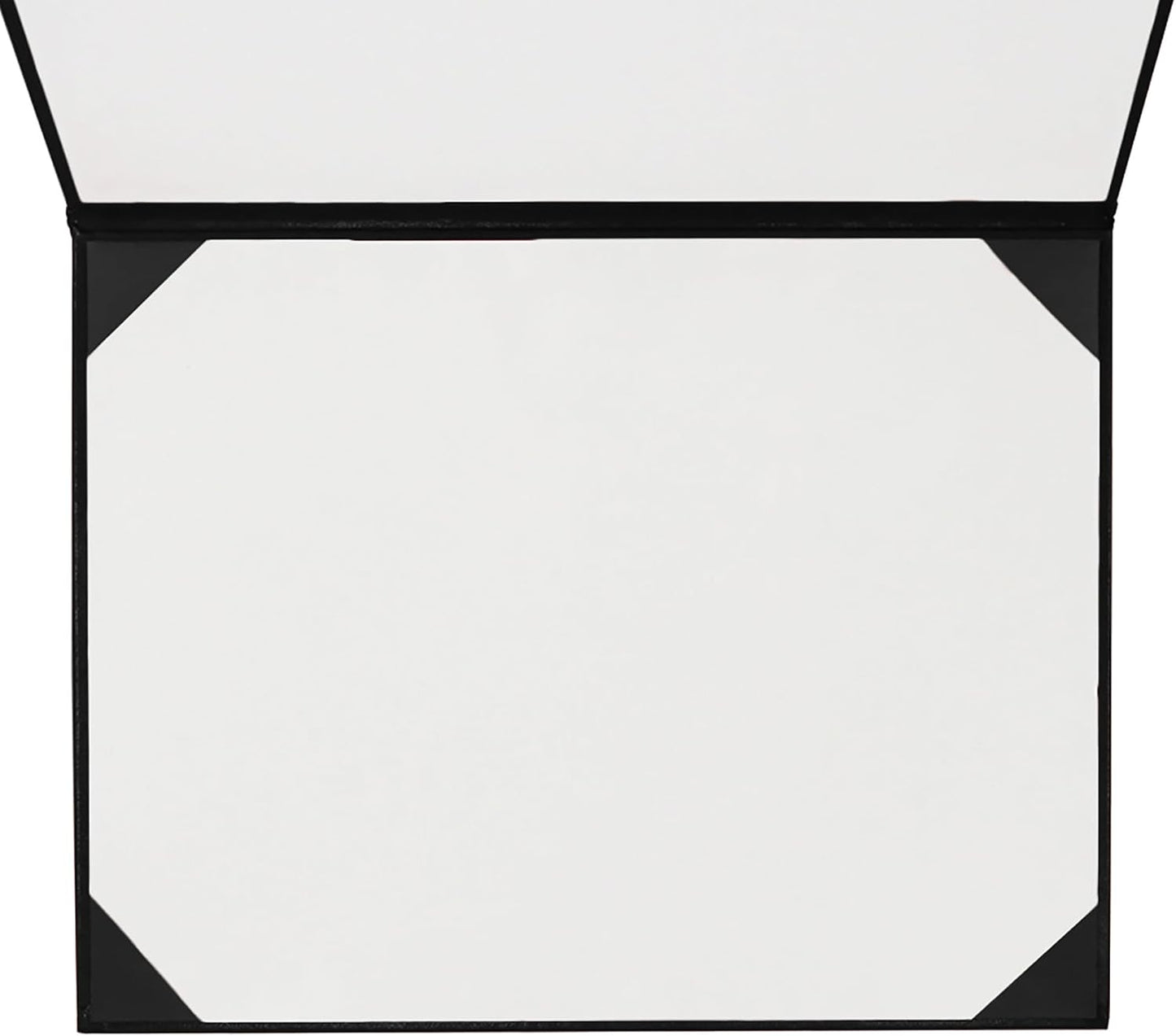 GraduationMall 8.5"x11" Smooth Padded Diploma Cover Certificate Holder Black,6-Packs