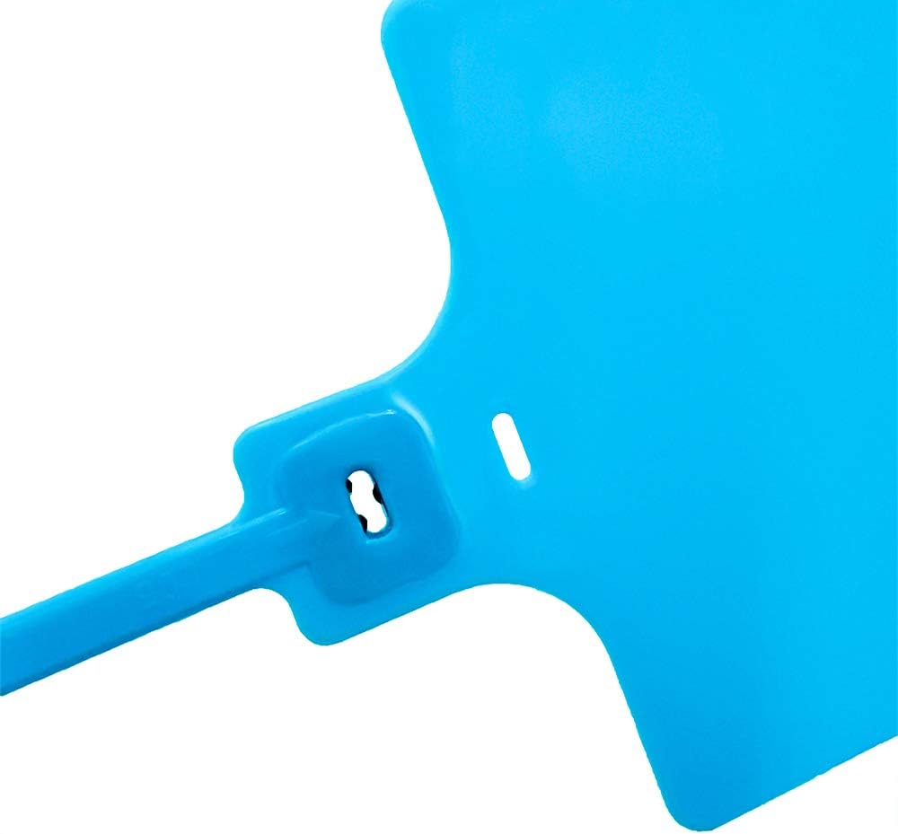 Plastic Seals Shipping Tags Logistics Use Big Sign Tie Large Label Tie, 255 mm Total Length, Package of 100 pcs (Blue)